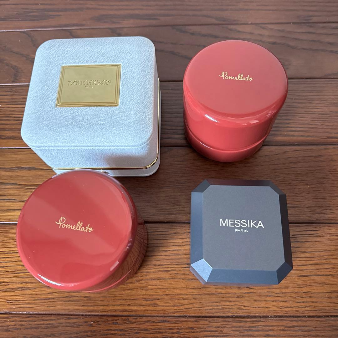 ジュエリーBOX4点まとめ】ポメラート、ブシュロン他ジュエリーケース