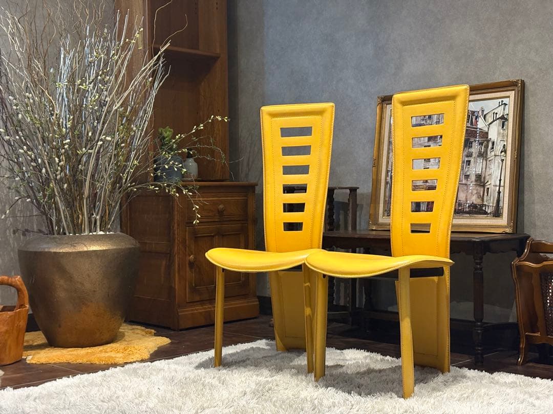 廃盤 IDC 大塚家具 ハイバックチェア モダン ミッドセンチュリー 北欧 nZ