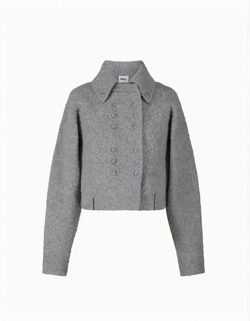 トップス BIBIY. MOHAIR CARDIGAN Mohair Bomber Cardigan in Beige, from Maiami