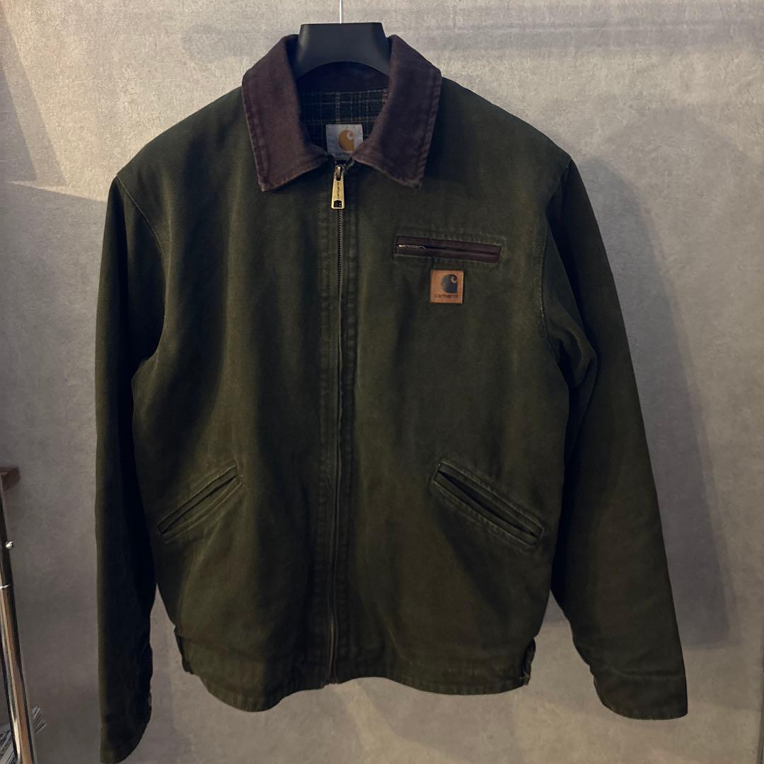 デトロイトジャケット カーハート モスグリーン J97 MOS サイズM