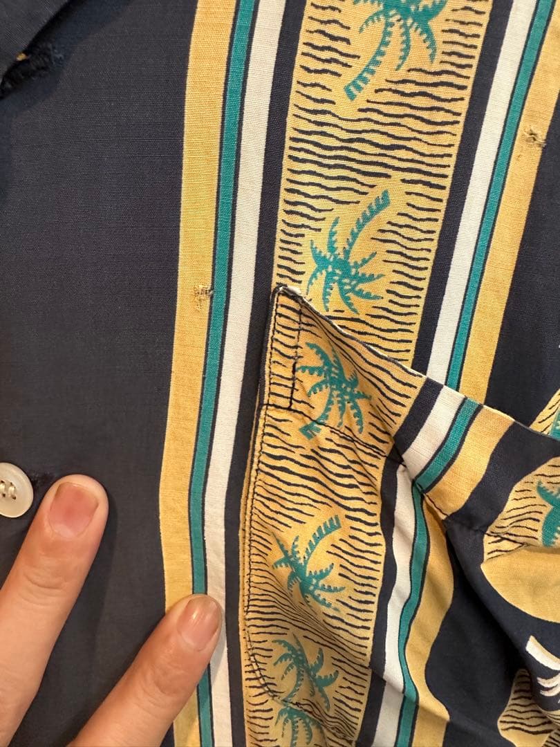 m*m様 ヴィンテージ カハナモク アロハ ネイビー - メルカリ