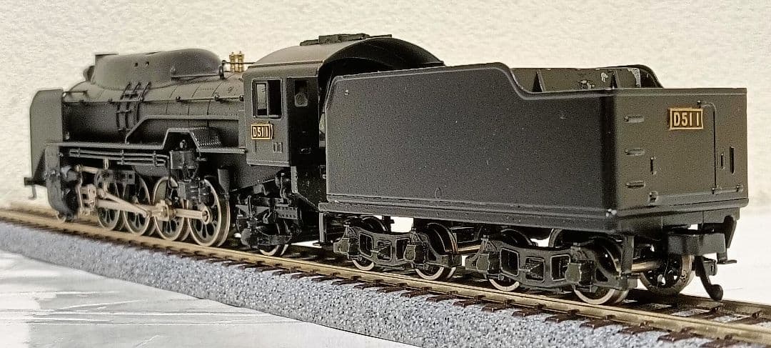 HOゲージ 天賞堂 アダチ D51半流蒸気機関車、カンモーター