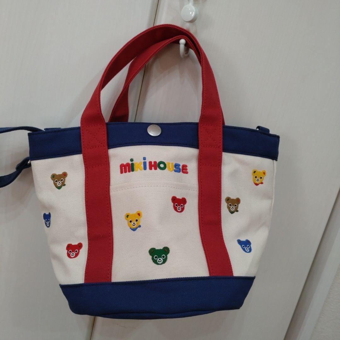 ミキハウス クマ刺繍 トートバッグ - メルカリ
