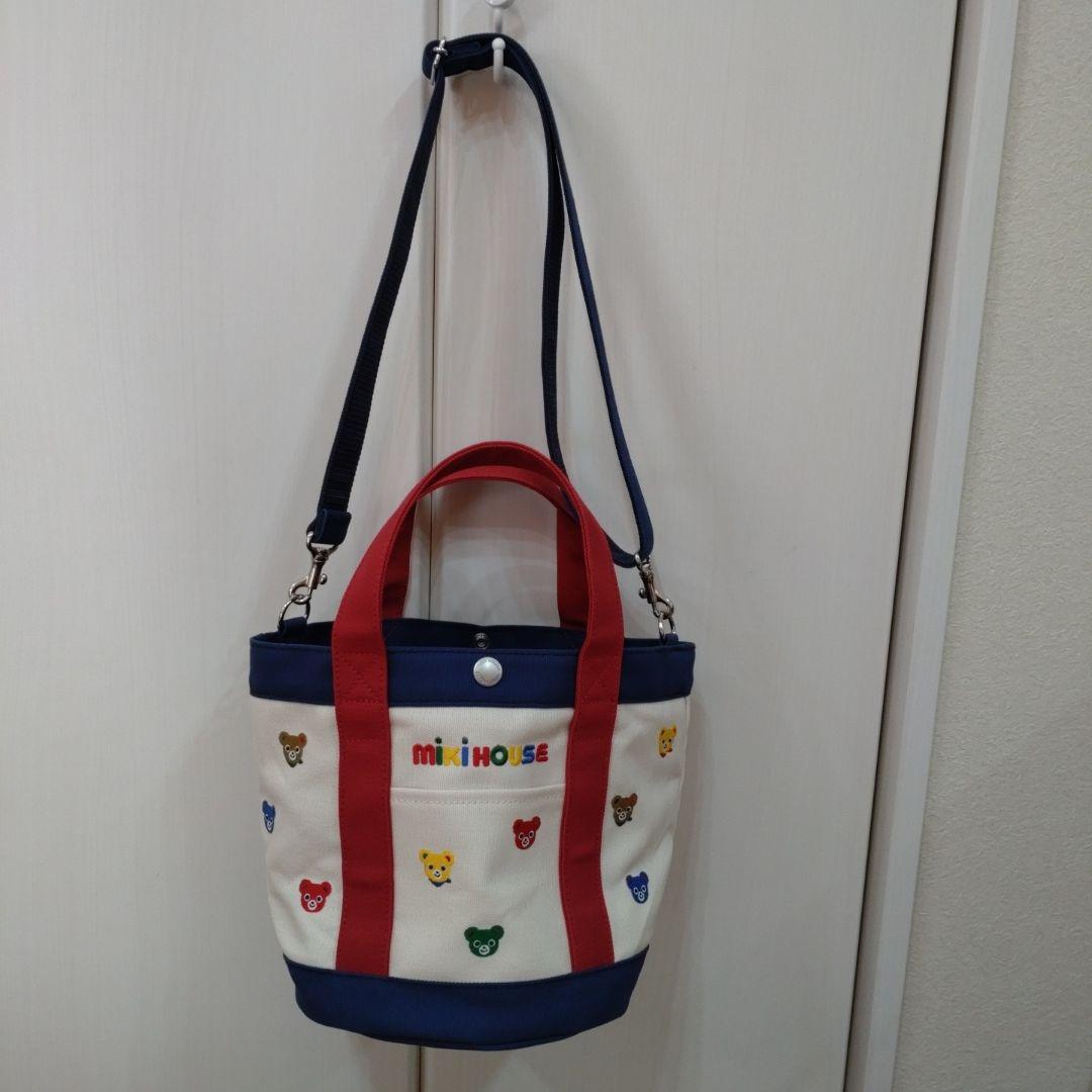 ミキハウス クマ刺繍 トートバッグ - メルカリ