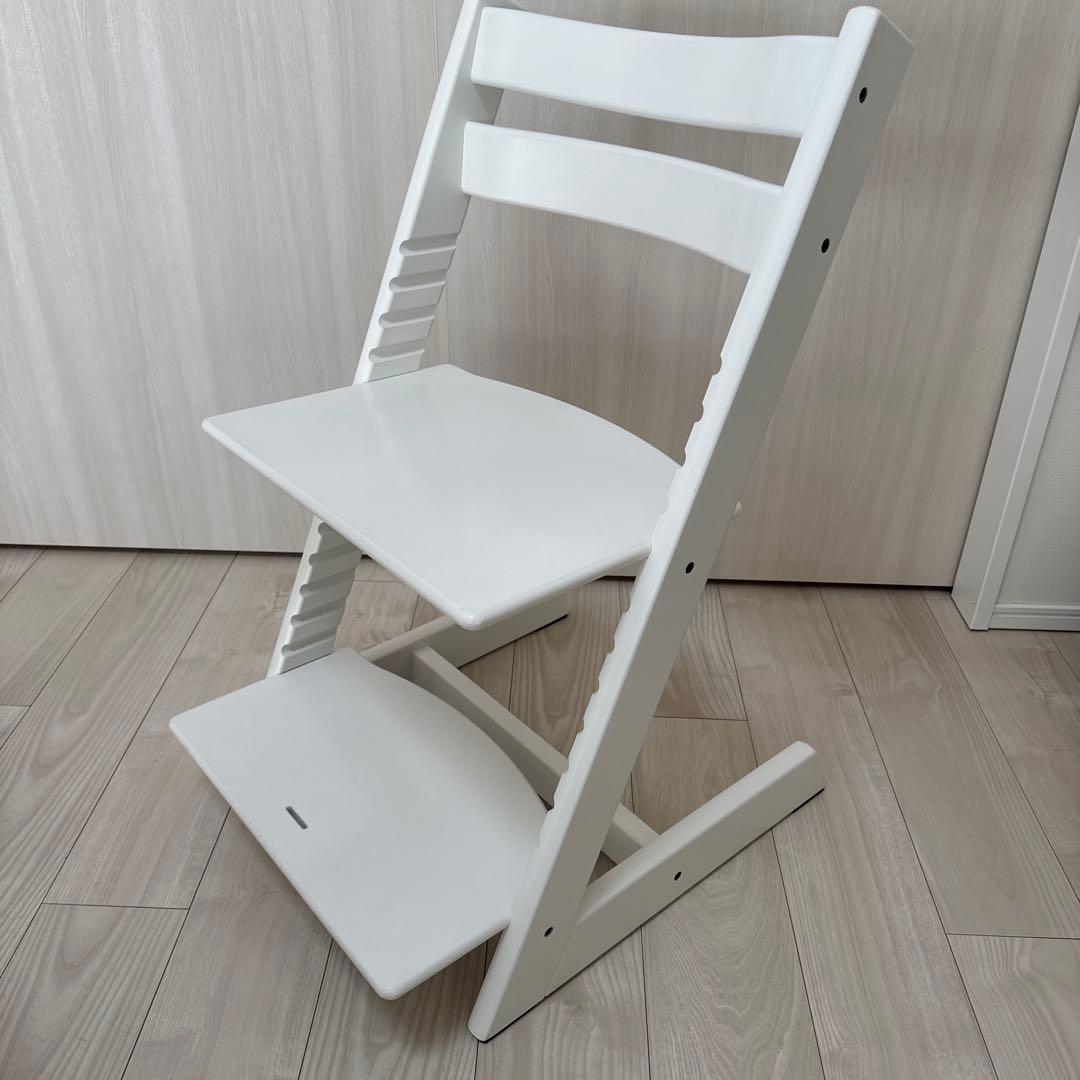 美品】ストッケ トリップトラップ ホワイト シリアル5 - メルカリ