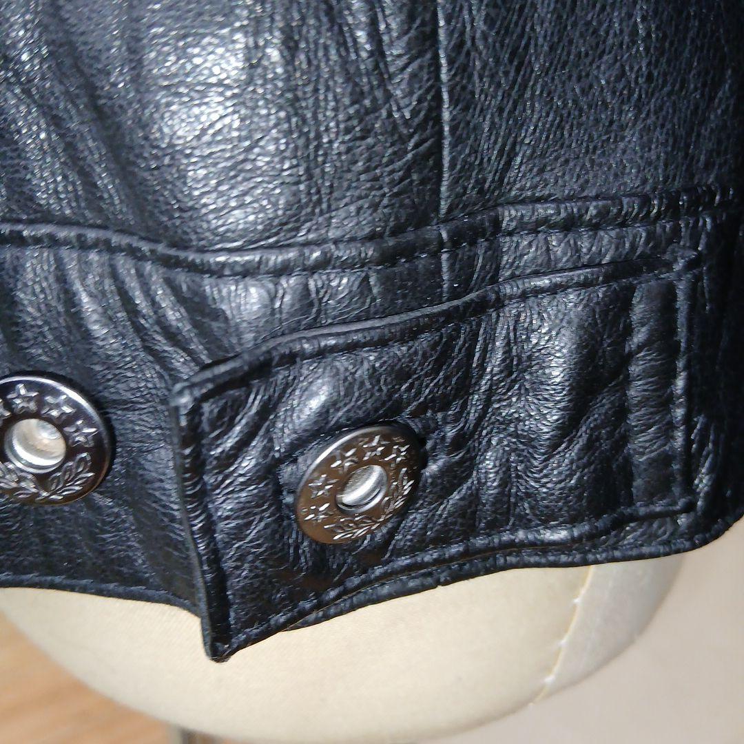 ジャックローズ襟付きシワ加工シングルライダース、サイズ4 - メルカリ