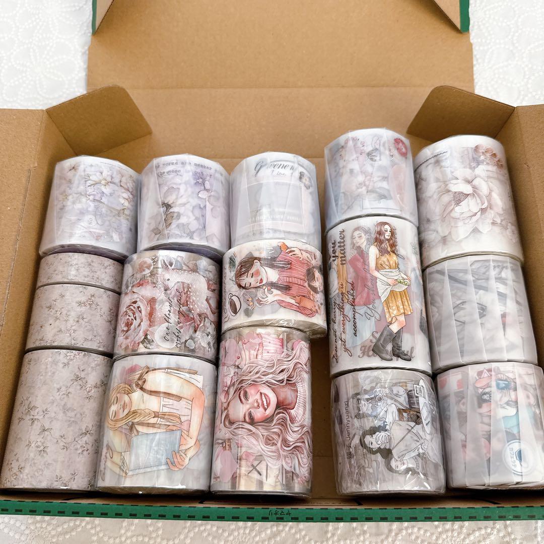 .*̮様 まとめ売り Wセット 海外マスキングテープ　マステ マスキングテープ マステ まとめ売り ⑦ 9本 - メルカリ