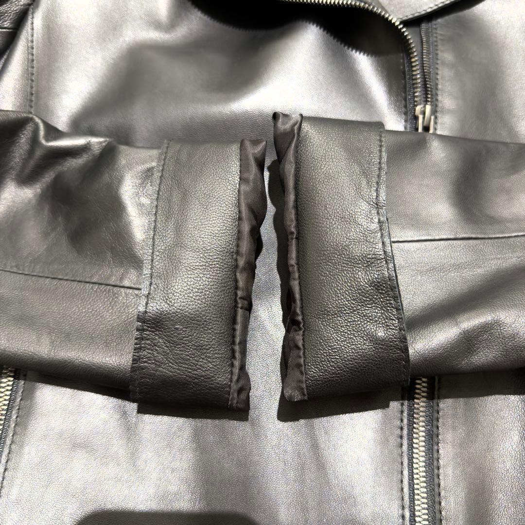 未使用級✨23区 ダブルライダース ラムレザー ブラック ニジュウサンク