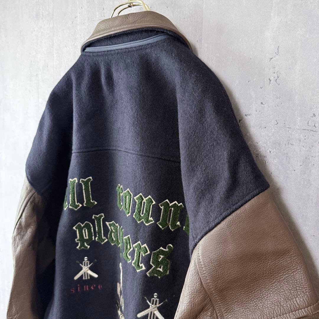 の*ん様 良品✨希少古着 マックレガー スタジャン 袖レザー 4L ビッグ