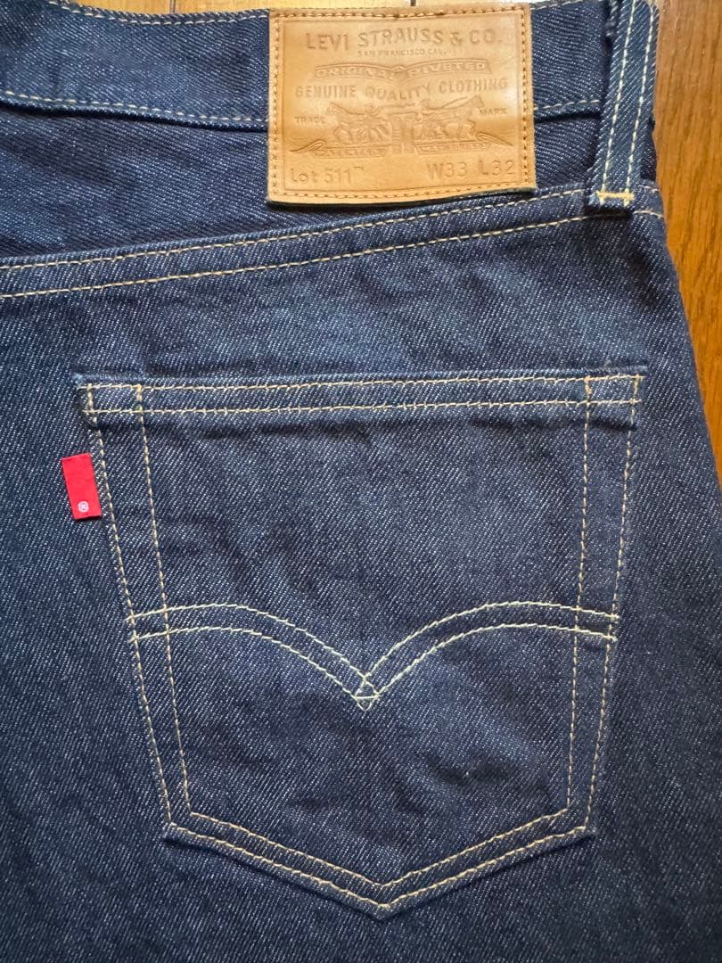 美品】LEVI'S PREMIUM 511 USA製 赤耳 濃紺 W33 - メルカリ