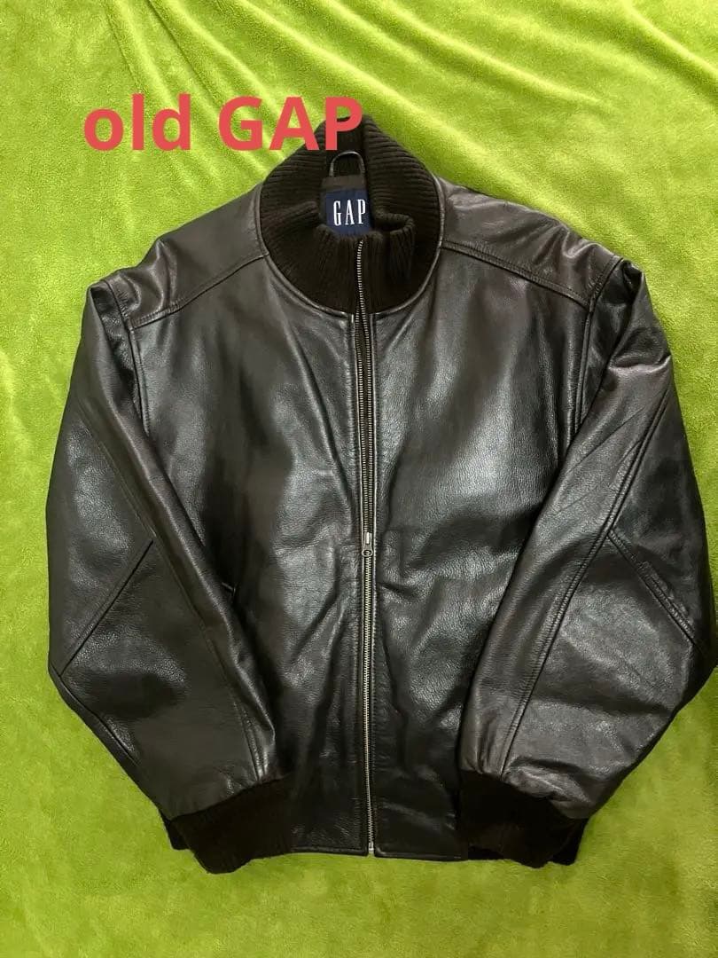 GAP レザー ボンバージャケット Lサイズ オールドギャップ old GAP