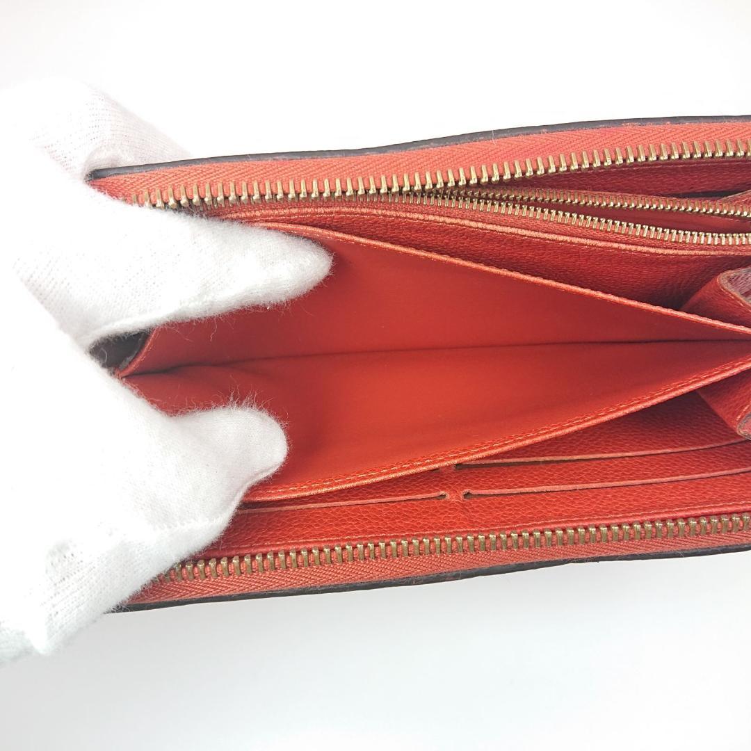ルイヴィトン モノグラム アンプラント ジッピー ウォレット レッド