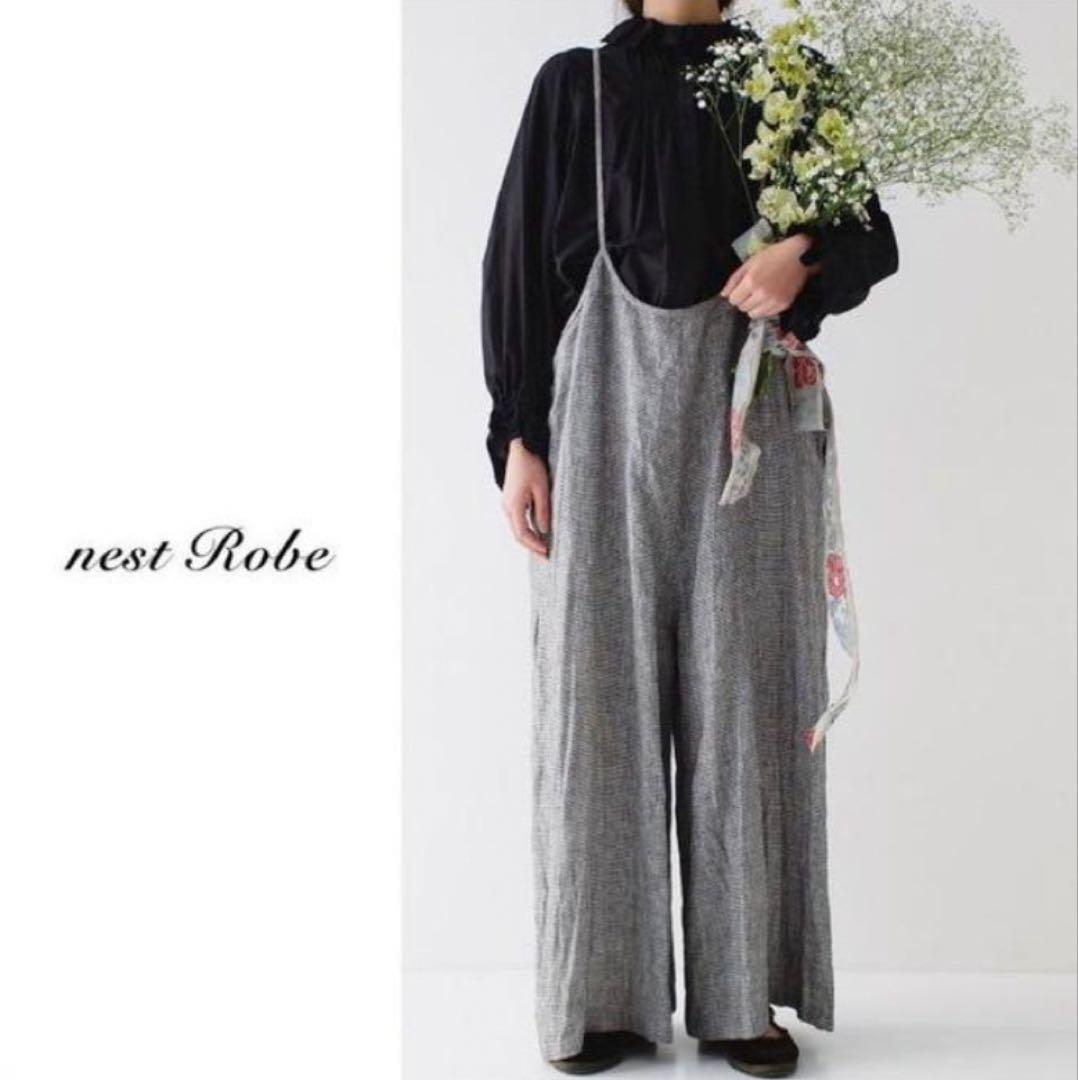 フォグリネンワーク × ネストローブ リネン サロペット パンツ コサージュ付き 楽天市場】fog linen work ミラ サロペット アシェ フォグリネンワーク