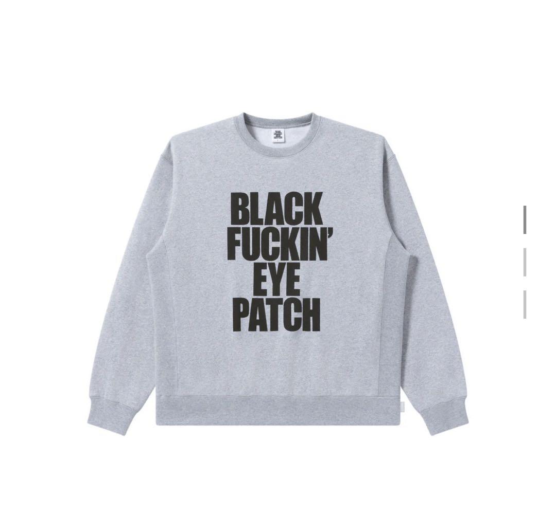 BLACK FUCKIN' EYE PATCH グレー スウェット - メルカリ
