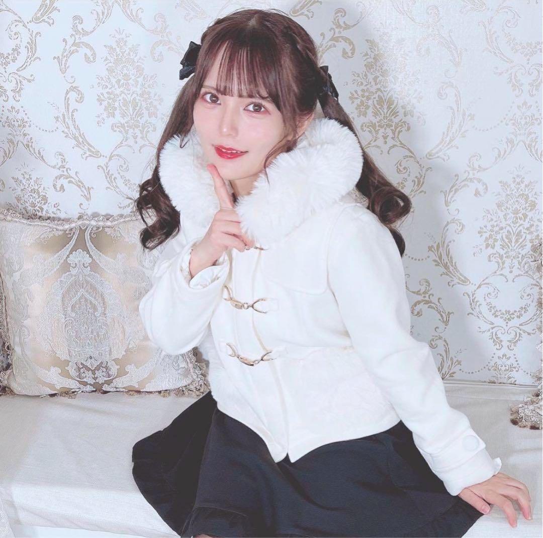 MARS マーズ ファーポケットショートコート 量産型 ホワイト コート