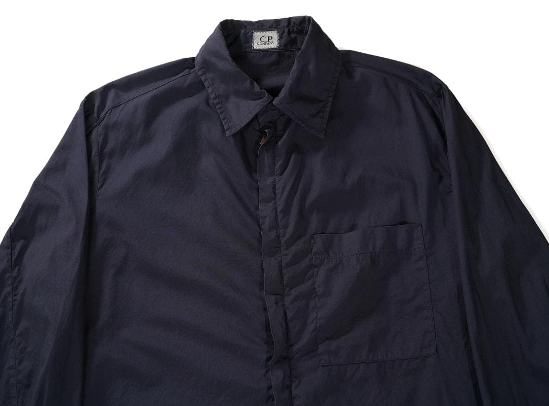 2001SS C.P.COMPANY コットン ジップシャツ ネイビー 4