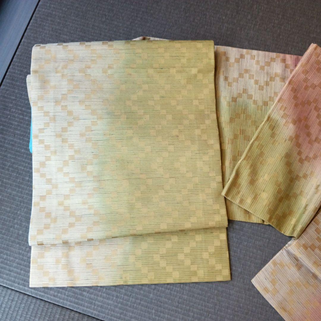 菅原工房 手先二通り 袋帯 霞 リバーシブル 縦縞