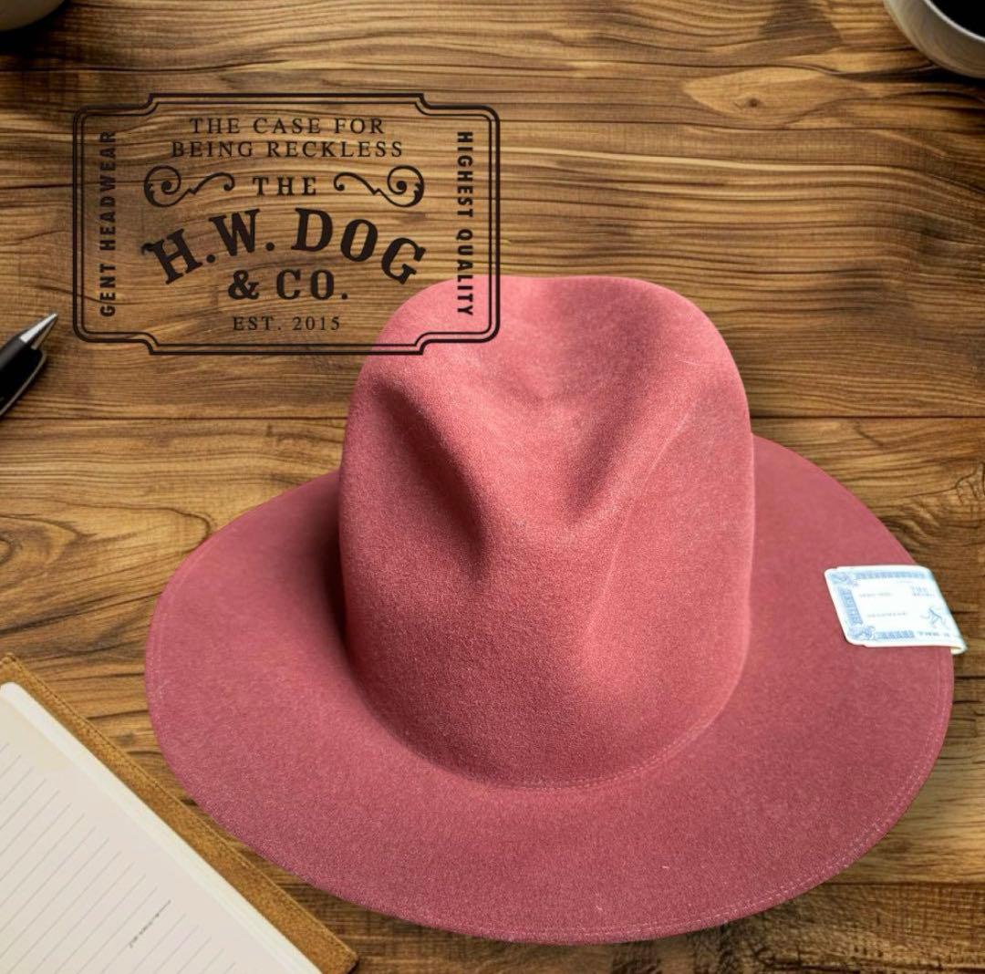THE H.W.DOG&CO ハット レッド サイズ 40 トラベラーズハット