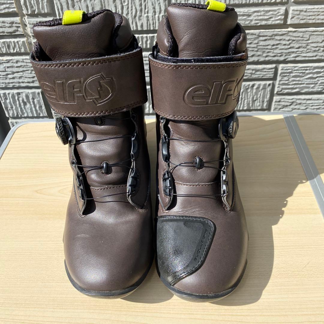 elf バイク用 ブーツ エヴォルツィオーネ03 ダークブラウン - メルカリ