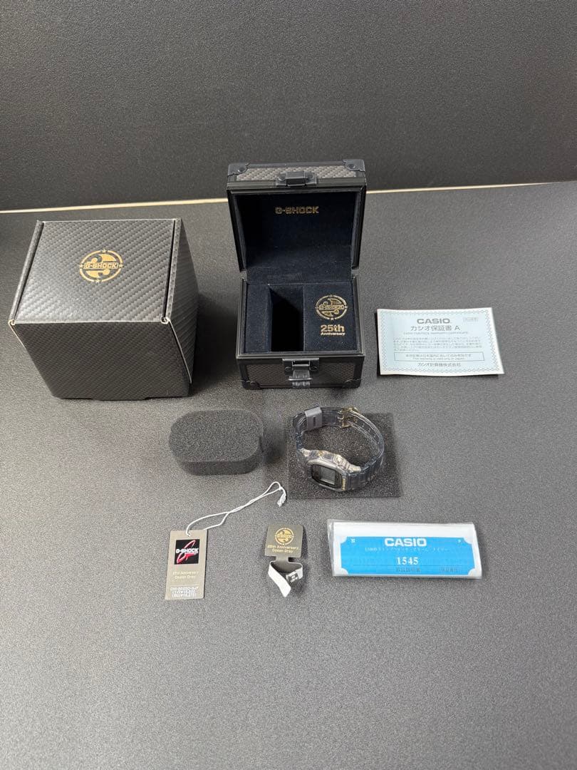 極美品 G-SHOCK DW-5025D 25周年限定 ゴールド メタルケース