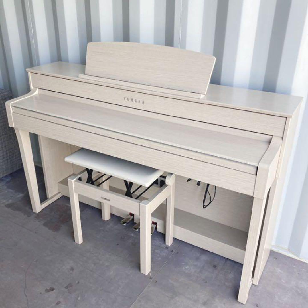 取付無料！ヤマハ クラビノーバ CLP-645 電子ピアノホワイトアッシュ調