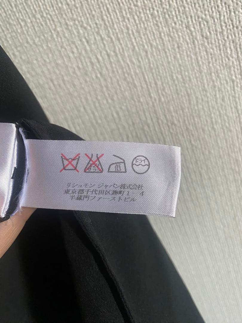 Chloe クロエ シルクシフォン ブラウス 半袖 ネイビー S