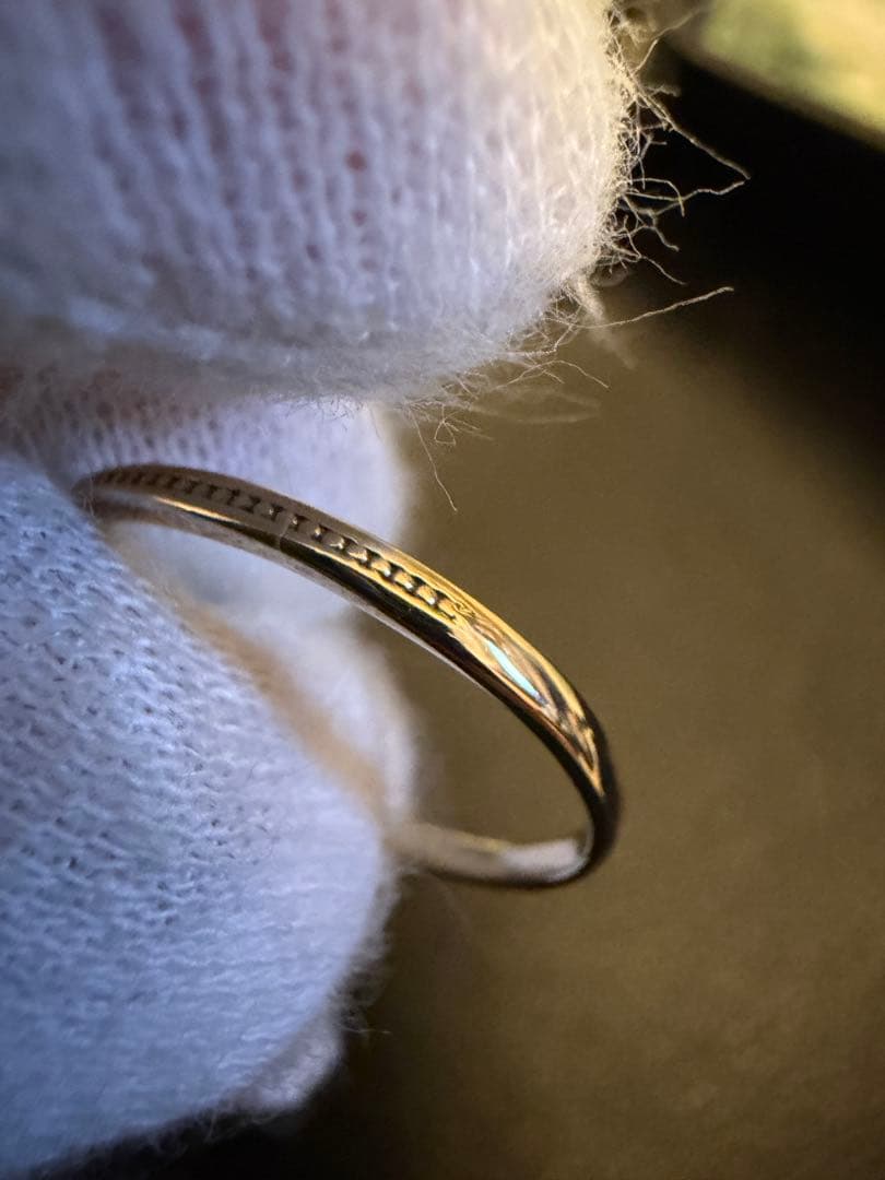 ピンクサファイアリング　0.473ct K10 ホワイトゴールド　11号