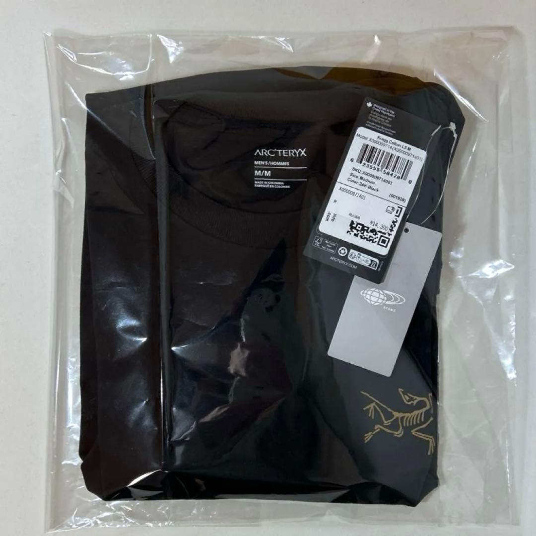 24K ARC'TERYX アークテリクス クラッグ コットン ロングスリーブ黒