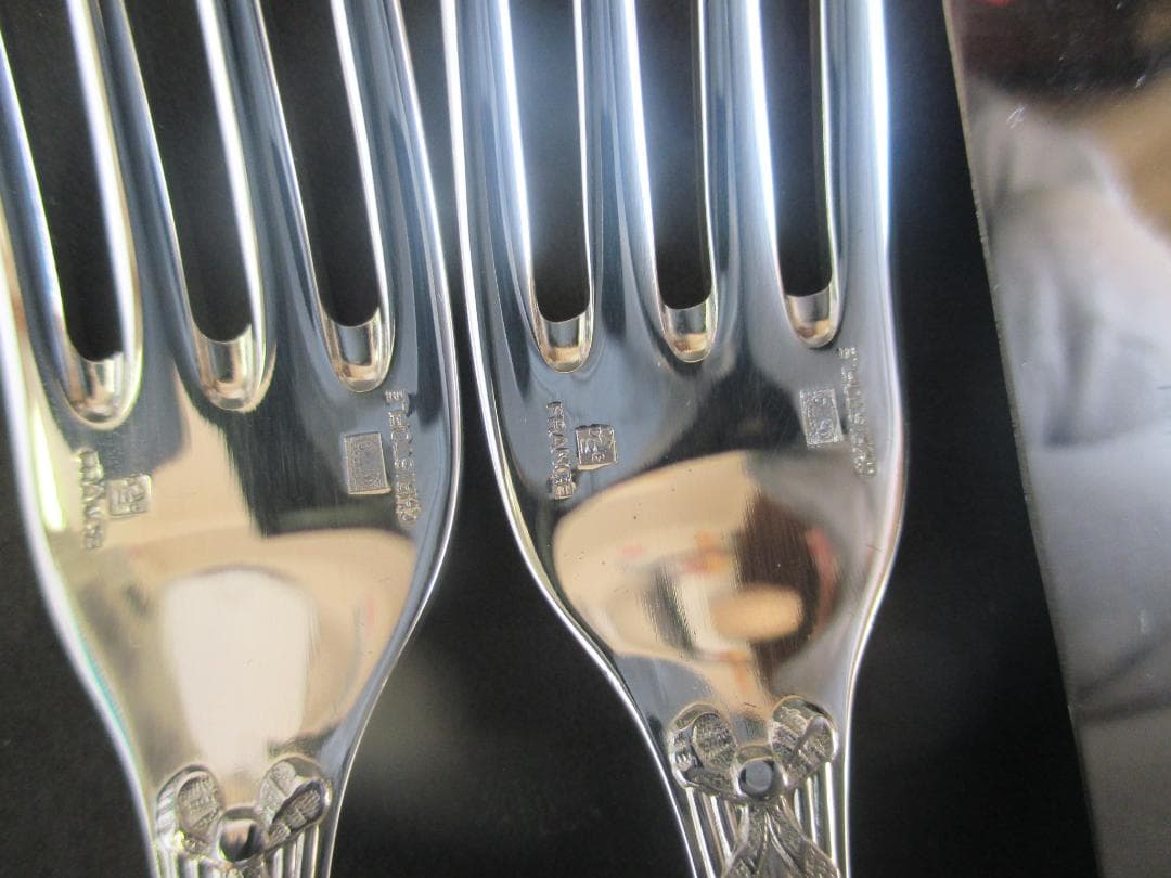 極美品☆仏蘭西高級銀器クリストフルシルバー銀P カトラリー6本セット