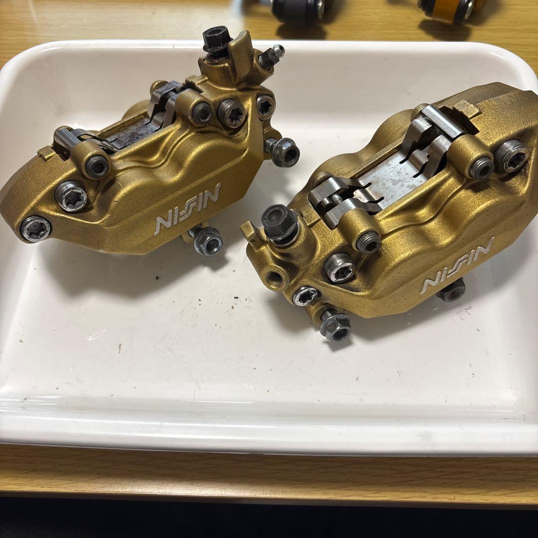 cb400sf NISIN ブレーキキャリパー ゴールド 2個セット ADVANTAGE NISSIN アドバンテージ・ニッシンブレーキキャリパー