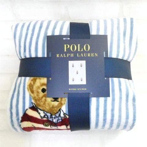 ポロ ラルフローレン ブランケット POLO BEAR ポロベア ボーイ ブルー