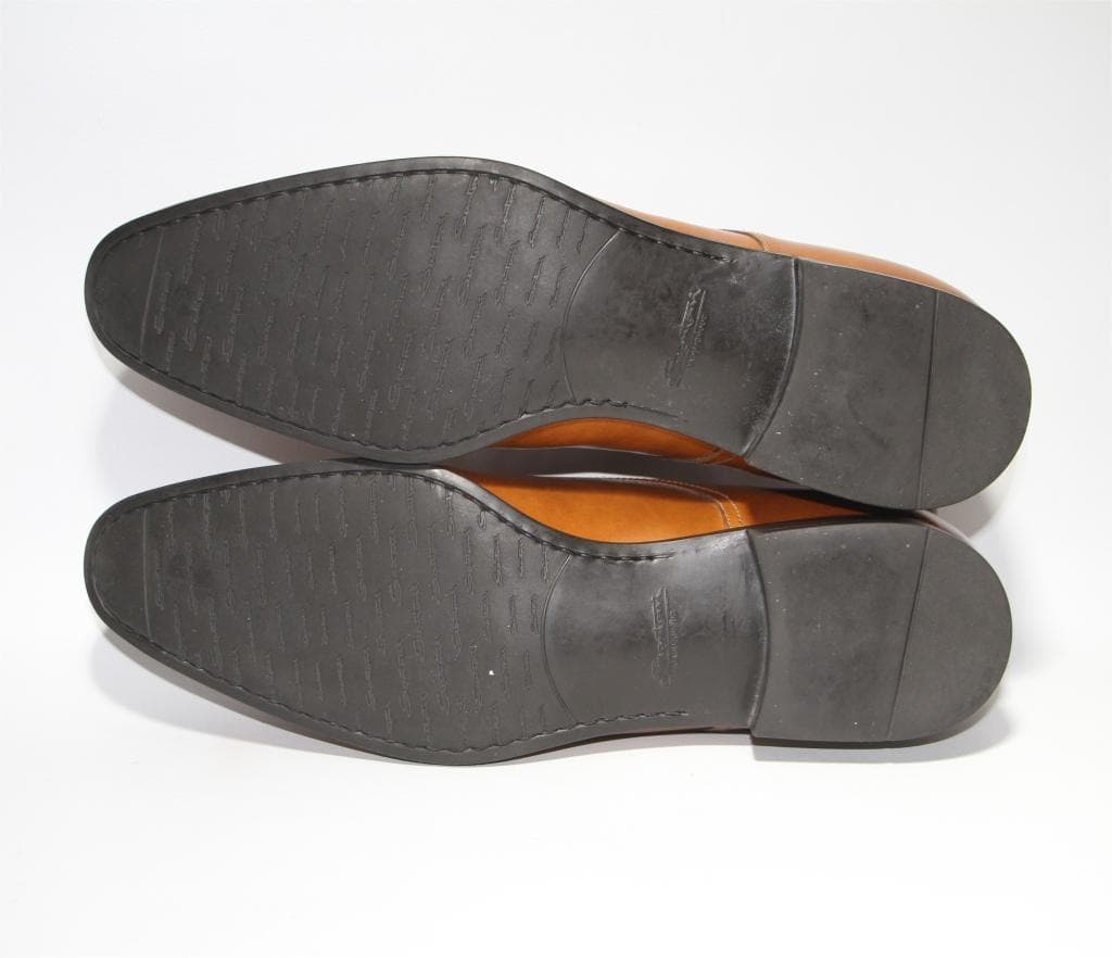 じ*ん様 SANTONI サントーニ プレーントゥ ダービー 15018 茶色 - メルカリ