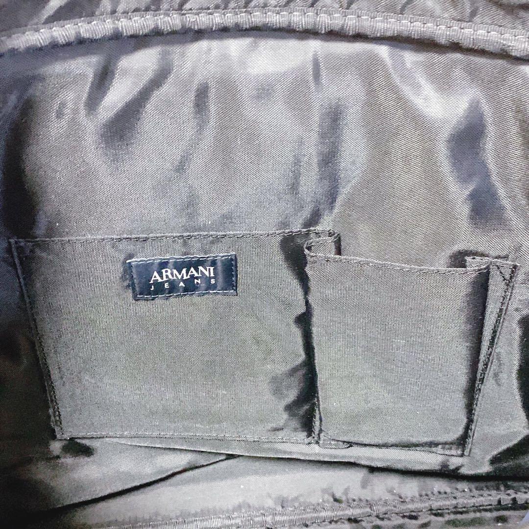 未使用級】アルマーニ ジーンズ 2way ビジネスバッグ ブリーフケース