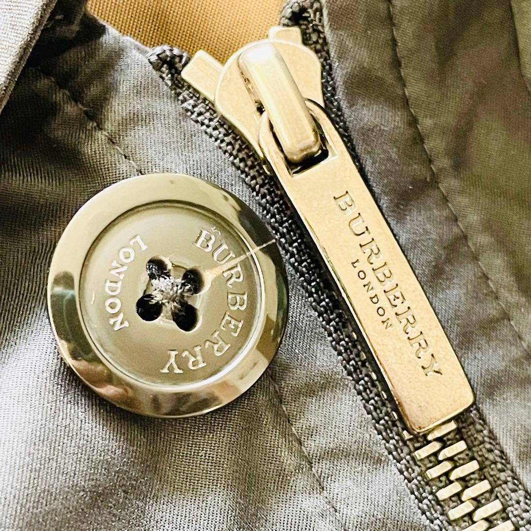 バーバリー モッズコート ダウンライナー付き ノバチェック フード付き