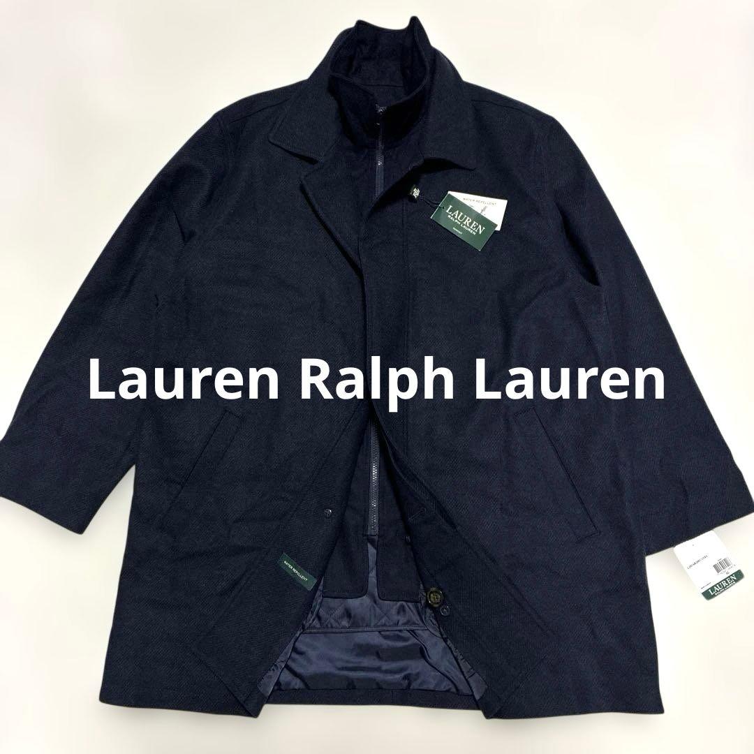 ✨新品 未使用 タグ付 ローレン ラルフローレン ウールコート 撥水 POLO RALPH LAUREN ポロ・ラルフローレン ウールブレンド ラップコート