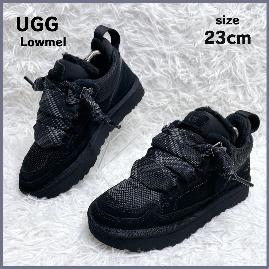 極美品✨ UGG アグ ローメル スニーカー 23cm ブラック スウェード UGG（アグ） スニーカー ローメル レディース LOWMEL ブラック 黒