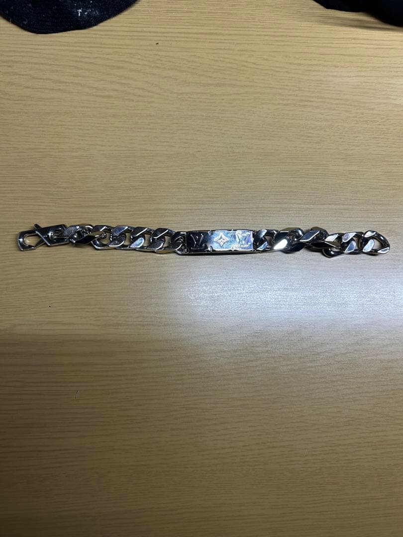 Louis Vuitton シルバー チェーンブレスレット　 （20cm） 中古・古着通販】LOUIS VUITTON (ルイ ヴィトン) モノグラム チェーン