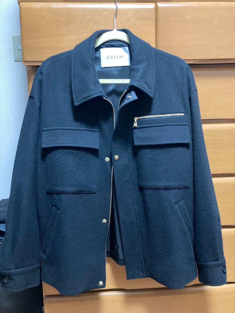 a*様 CULLNI ブラック ブルゾン CULLNI（クルニ） ブルゾン アウター 別注 Faux Leather Blouson