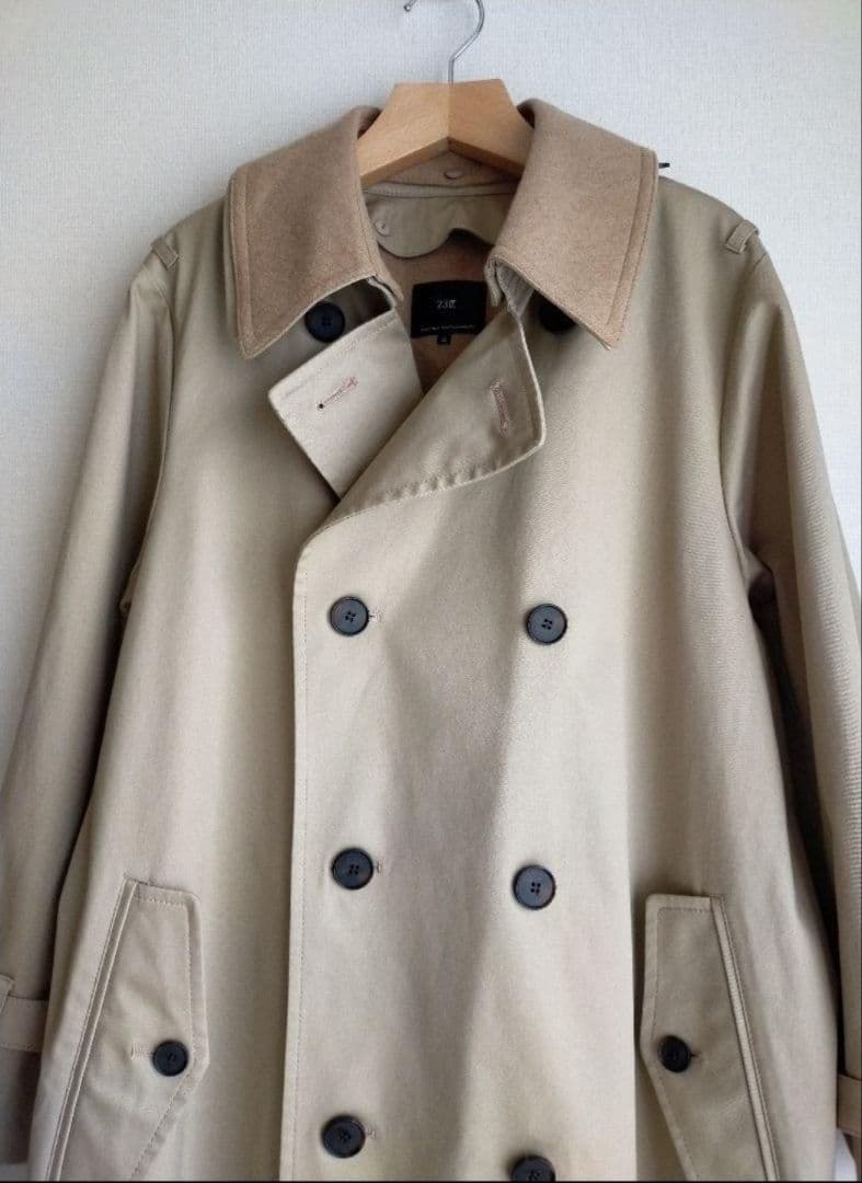 美品 23区 大きいサイズ46 コットンギャバトレンチコート 蛯原友里さん