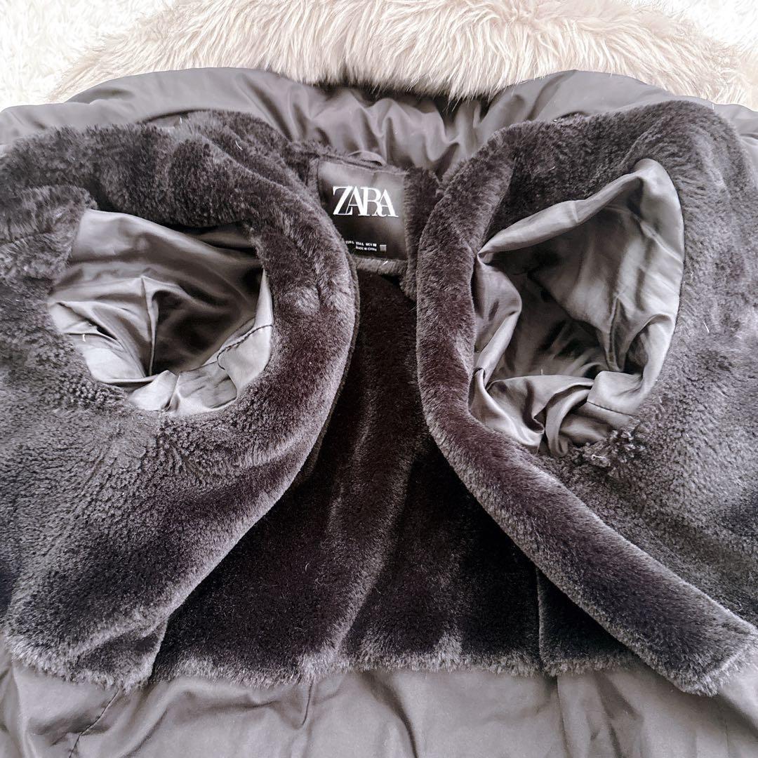 ⭐️売り切りセール中⭐️ ザラ ダウン ロングコート ボア ベルト