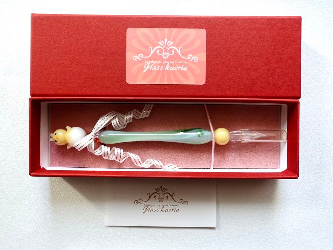 Glass kaoria - Piyoたまペン スタジオ嘉硝 虹 ソーダガラスペン 細字 | あいうえお順キーワード