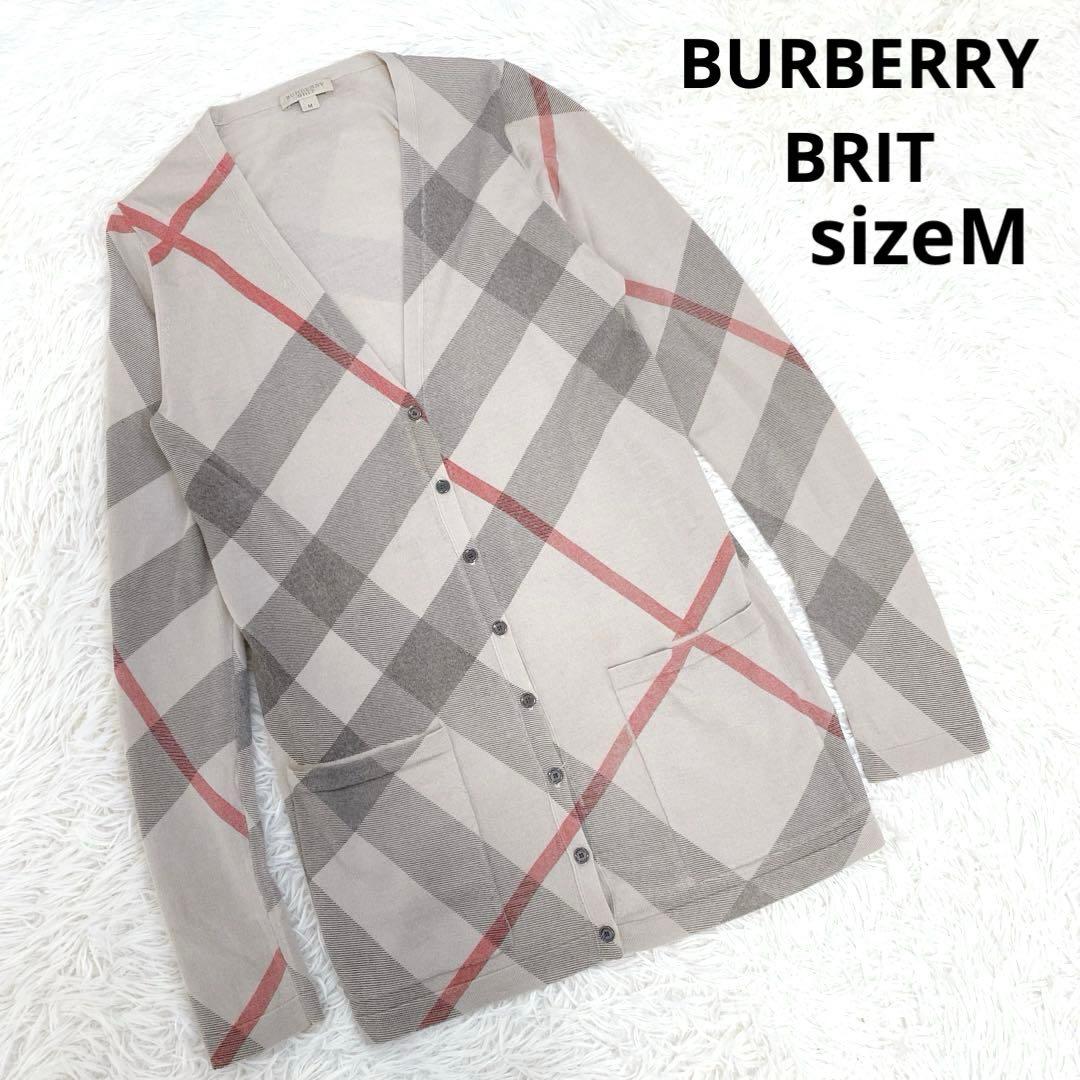 希少 BURBERRY メガノバチェック柄 カーディガン カシミヤ混 ベージュ BURBERRY - Check cardigan | Leam Roma - Luxury Shopping Online