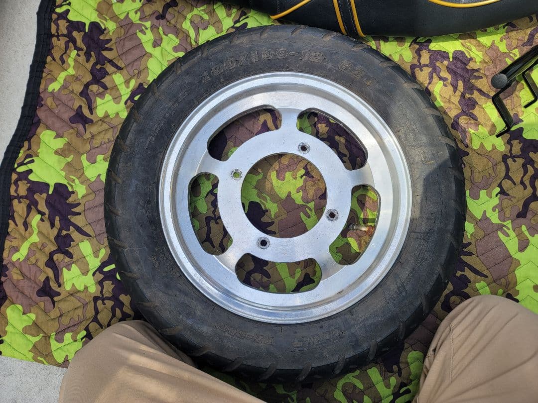 ジャイロX ジャイロキャノピー用 フロントアルミホイール12インチ ホンダ ジャイロキャノピー フロント 用 ホイール ＆ タイヤ 1本