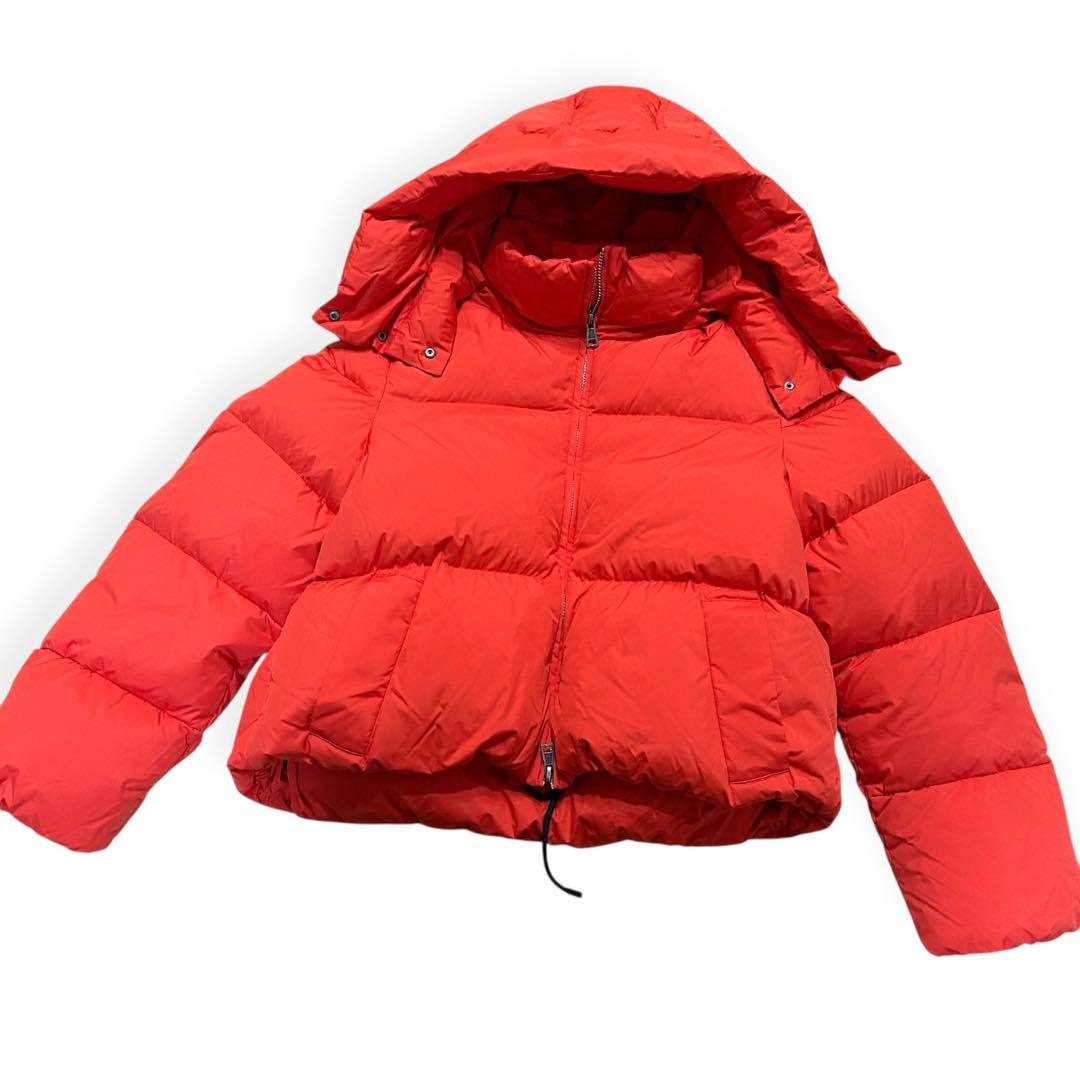 美品✨ Sportmax ショート丈 ダウンジャケット オレンジ ラコステ LACOSTE ウィメンズショートダウンジャケット（オレンジ