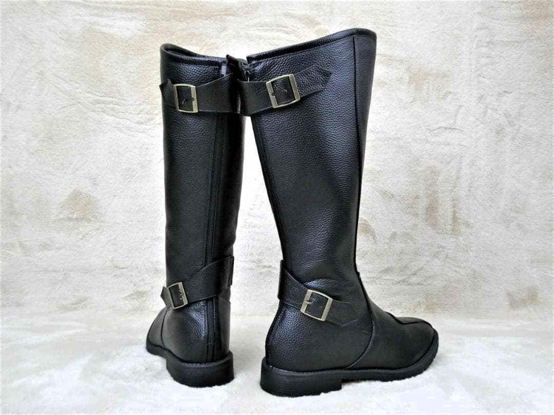 黒26．5cm 特攻ブーツ/ブラック ライダーブーツ ロングブーツ 旧