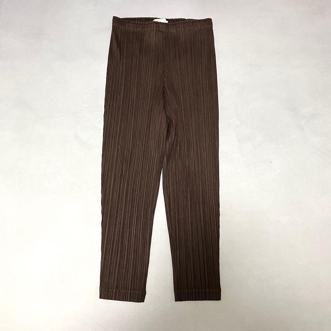 未使用級 日本製 プリーツプリーズ イッセイミヤケ プリーツパンツ