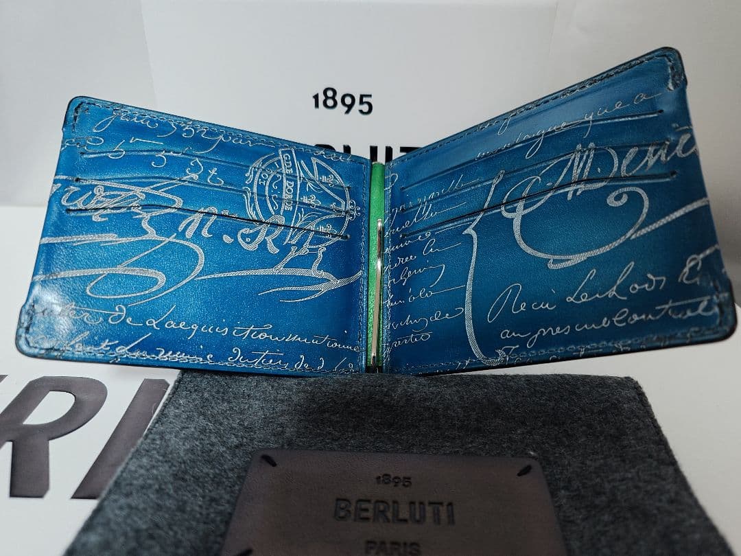 BERLUTI マネークリップフィギュア　スペシャルオーダープラチナパティーヌ