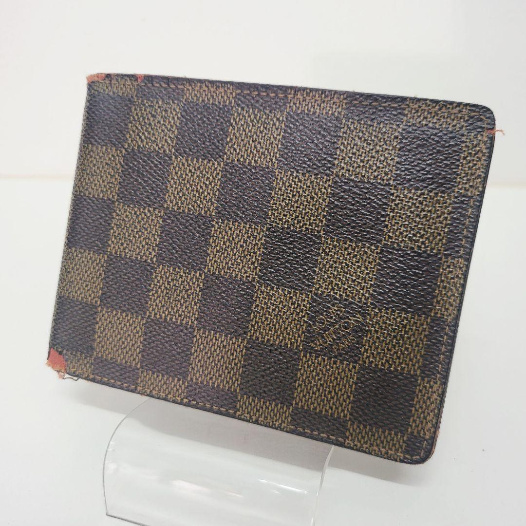 LOUIS VUITTON ルイヴィトン ダミエ 二つ折り財布 コンパクト - メルカリ