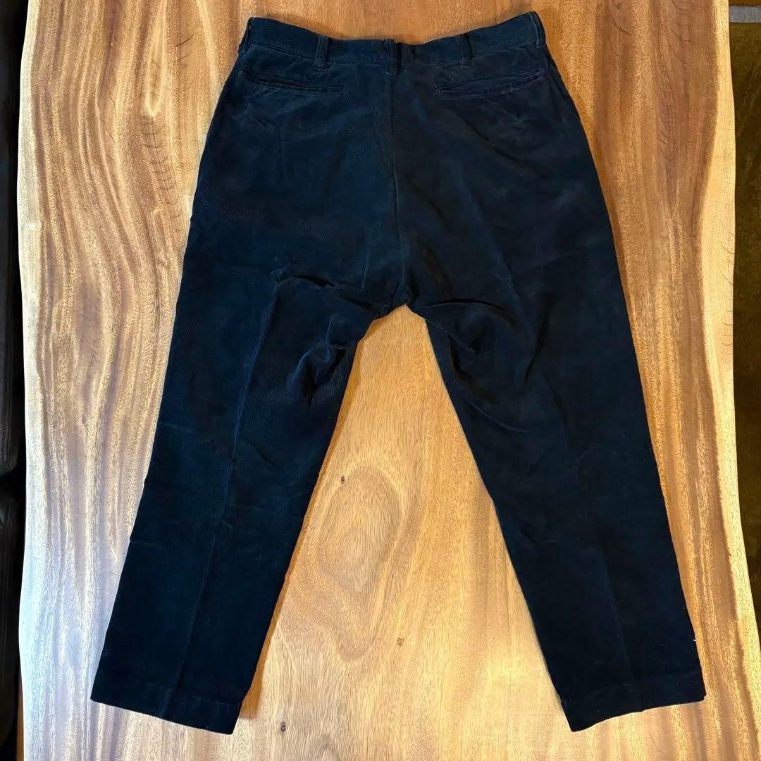 ANATOMICA ブラック コーデュロイ パンツ サイズ34