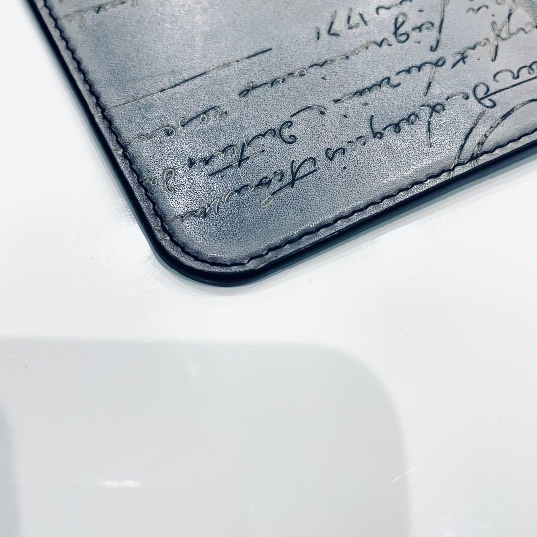 Y2505-189 ベルルッティ iPhoneケース カードポケット付 グレー - メルカリ